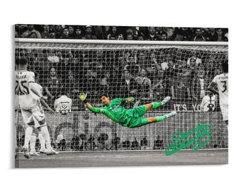 ティボー・クルトワ サッカー選手 アートポスター ウォールアート 絵画 ポスター キャンバスプリント アートワーク 寝室 リビングルーム 装飾