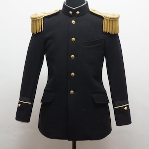 Militär ceremoniell jacka herr – svart officersuniform med militäruniform