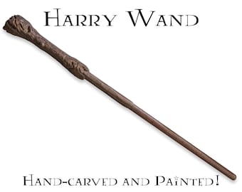 Hand-carved Harry Wand