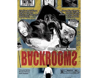Backrooms Horror Movie Poster | Analog Horror Wall Art | Liminal Space A24 Inspired Print