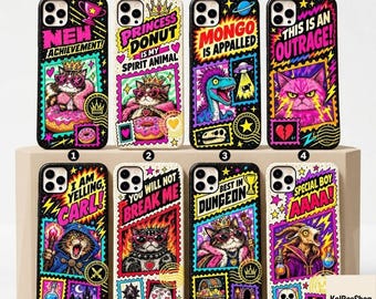 Dungeon Crawler Carl Phone Case for iPhone 17 16 15 14 Pro Max, Princess Donut and Mongo Case, New Achievement LitRPG Fantasy Reader Gift