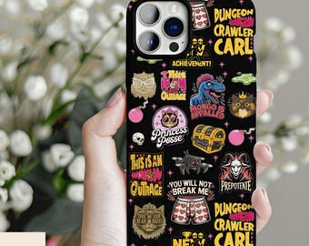 Dungeon Crawler Carl Princess Donut Mongo Tough Phone Case, Bookish Fantasy Case, Case for iPhone 17 16 15 14 Pro Max, Samsung S25 S24 Case