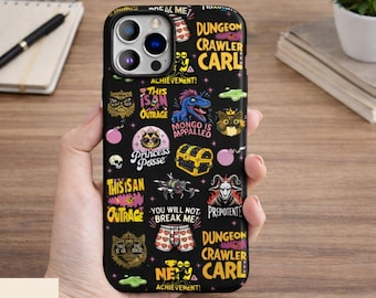 Princess Donut And Mongo Phone Case, Dungeon Crawler Carl Bookish Fantasy Case, Case for iPhone 17 16 15 14 Pro Max, Samsung S25 S24 Case
