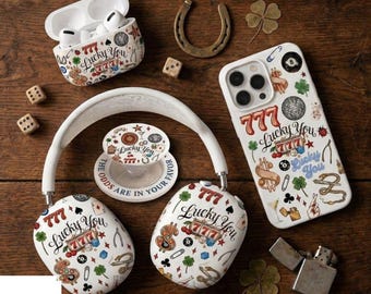 Lucky 777 Phone Case, Gambling Aesthetic Case, Casino Lucky Charm for iPhone 17 16 15 14 13 12 11 Pro Max, Samsung S25 S24 S23 S22