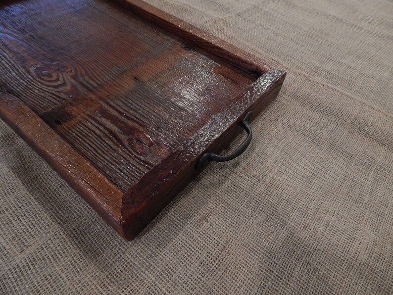 Barnwood Serving Tray Ottoman Tray Tv Tray Barnwood Tray Etsy