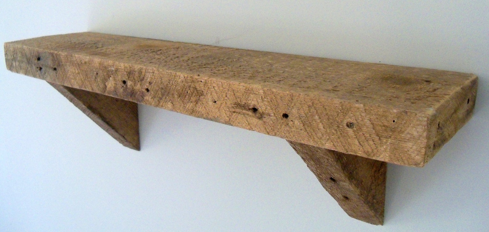 Custom Made Barnwood Wall Shelf Etsy