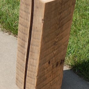 Barn Beam Side Table, Barnwood Side Table, Rustic Wood Stand, Rustic Beam Side Table, Display Table, Plant Stand, End Table