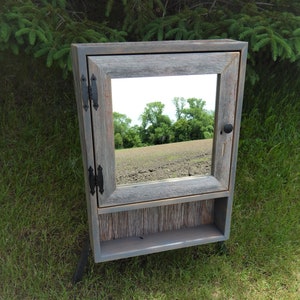 Made to Order  --  Wall Mount Barnwood Medicine - Overjohn Cabinet, Medicine Cabinet, Overjohn Cabinet, Surface Cabinet, Barnwood Med.Cabint