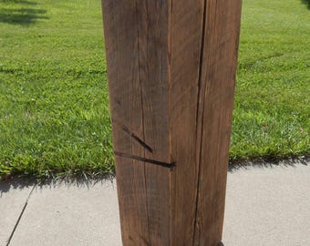 Barn Beam Side Table, Barnwood Side Table, Rustic Wood Stand, Rustic Beam Side Table, Display Table, Plant Stand, End Table