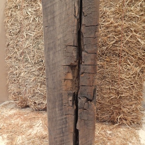 Reclaimed Barnwood Side Table: Rustic Plant Stand, End Table (27 3/4&quot;h)