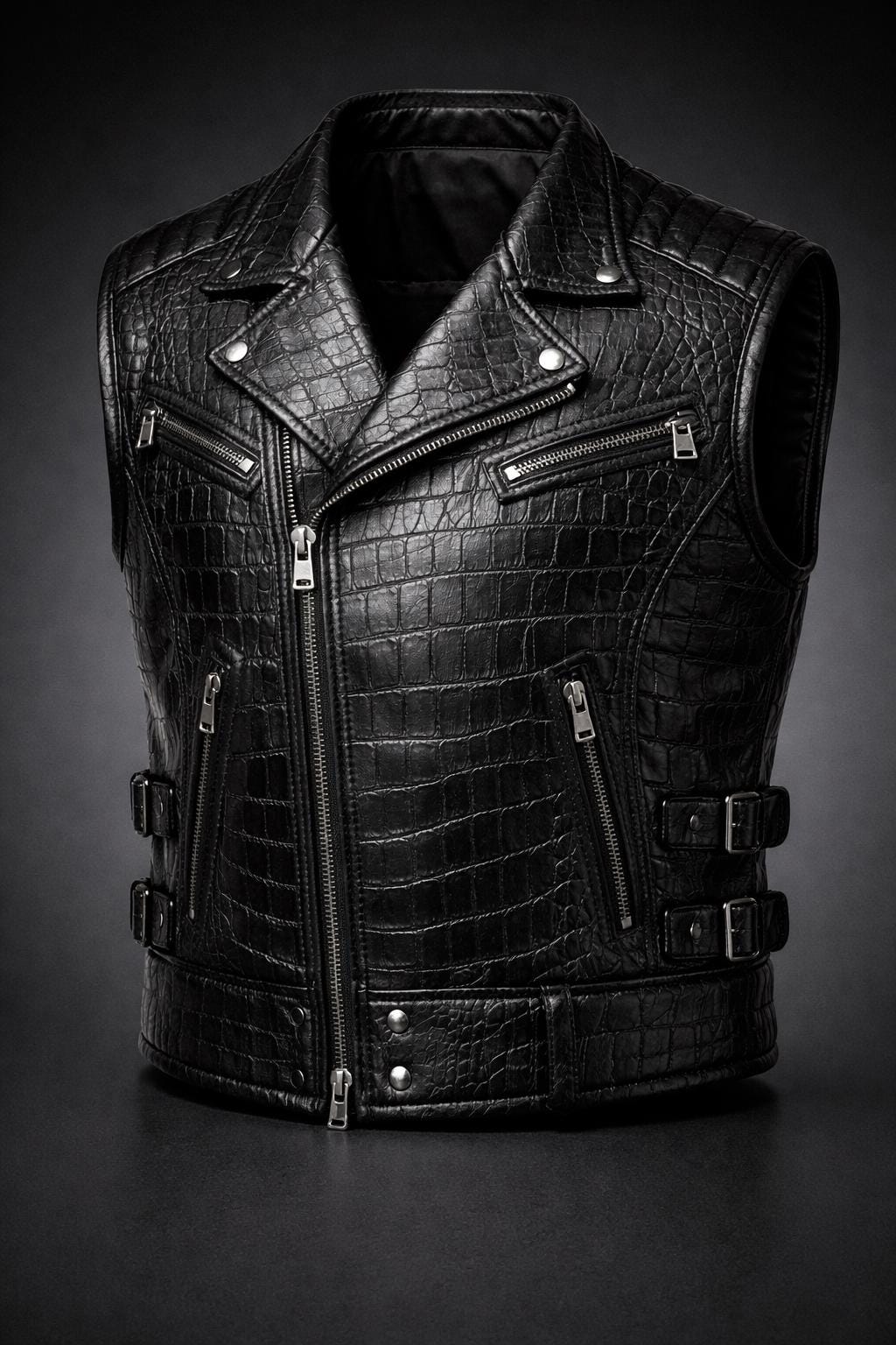 Asymmetrical Vest With Straps - Etsy