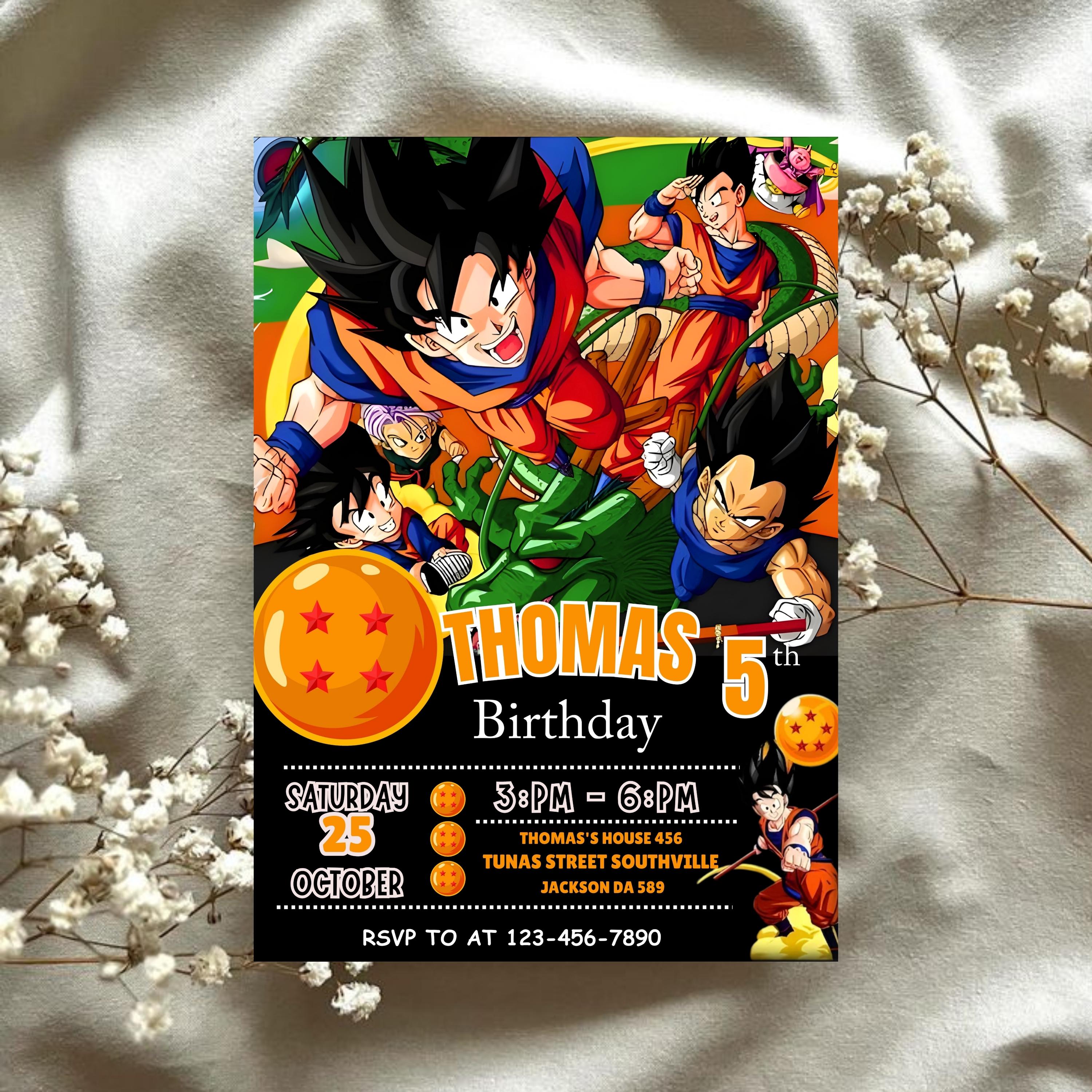 Dragon ball birthday card - Etsy 日本