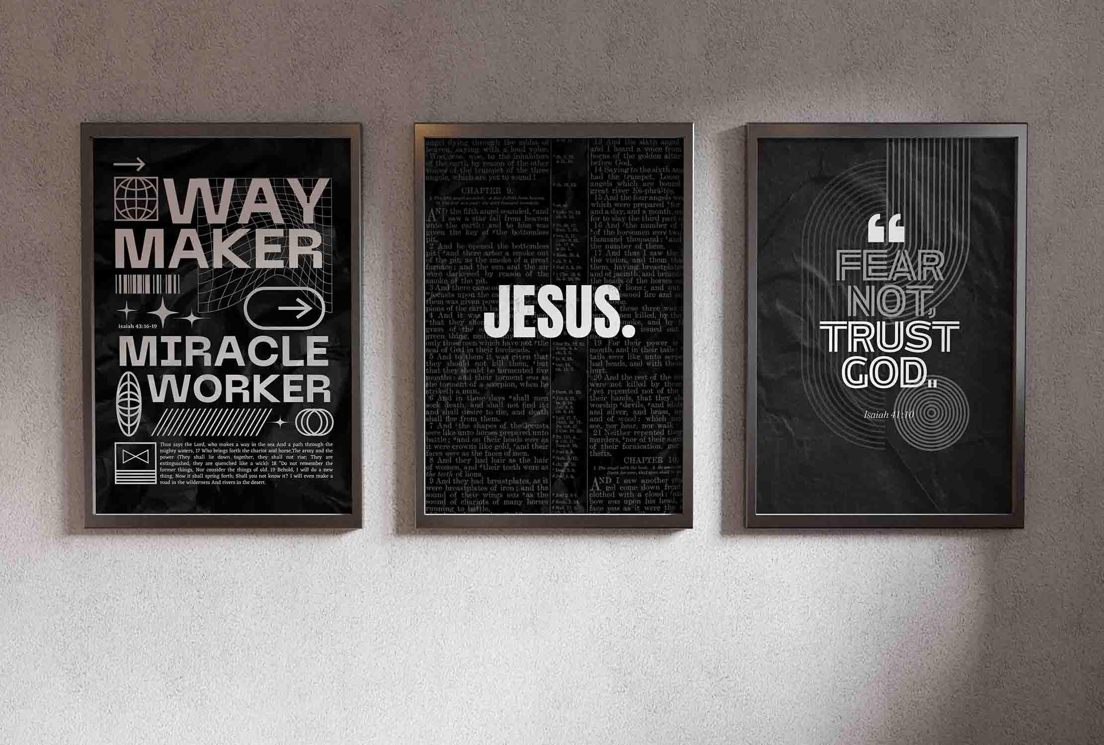 Way Maker Jesus Way Maker, Jesus, Isaiah Wall Art, Christian Home Decor, Bible Verse ...