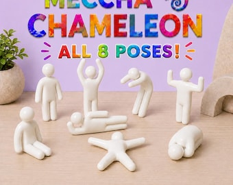 Hide and Seek Mini Figures, Gamer Desk Characters, Funny 3D Printed Collectibles, Choose Your Pose or Full Set
