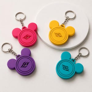 Cruise Mouse Ear Fidget Keychain, Pixie Dust Gift, Spinning Sensory Toy, Cruise Travel Gift, FE Swag, Kids Vacation Toy