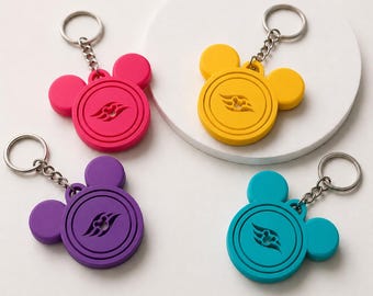 Cruise Mouse Ear Fidget Keychain, Pixie Dust Gift, Spinning Sensory Toy, Cruise Travel Gift, FE Swag, Kids Vacation Toy