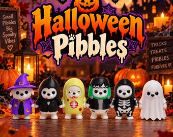 Halloween Pibble, Dracula Pibble Figurine, Vampire Dog, Pibble Meme Decor, Viral Pibble Figure, Spooky Dog, Halloween Desk Decor, Chill Dog
