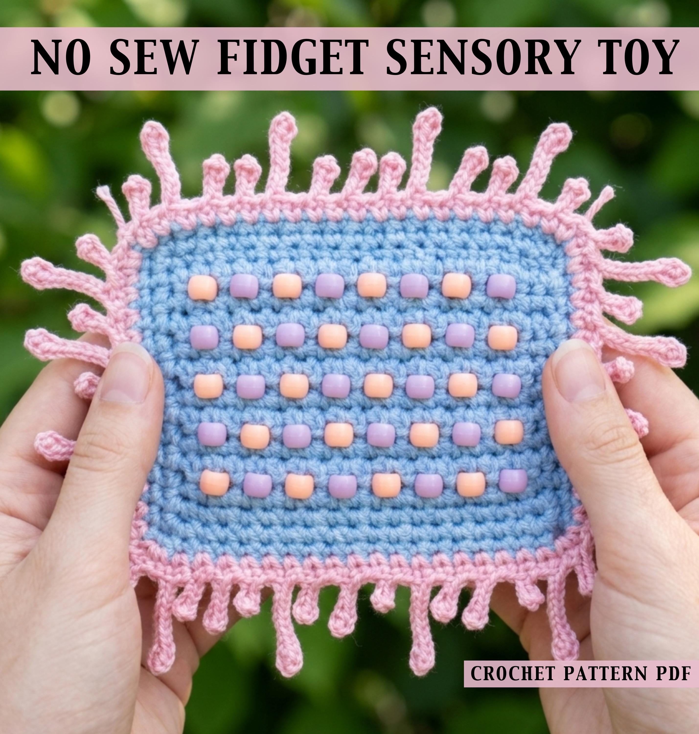 30 Beaded Crochet Patterns to Add Sparkle, Texture, and Giftable Charm 21 No-Sew Beaded Crochet Fidget Toy Pattern