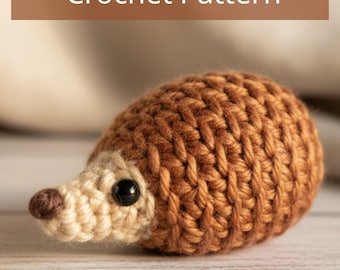 Hedgehog Amigurumi Crochet Pattern – Mini Plush Toy PDF Download