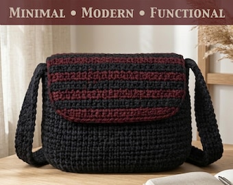 Handmade Knit Purse Pattern PDF| Knitted Bag Pattern | Minimal Knit Purse | Beginner Friendly Small Custom Knit Bag | Cozy Trendy Mini Purse