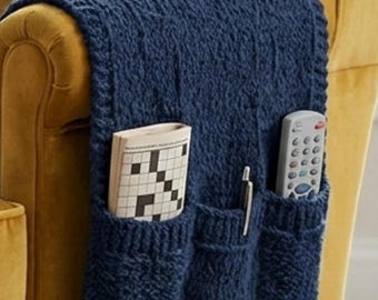 Arm Chair Organizer Knitting Pattern | Beginner Friendly Knit (Digital Download)