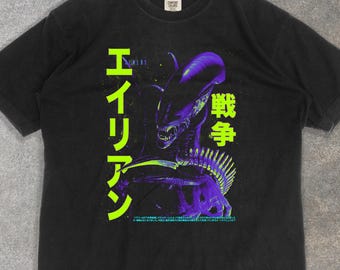 Vintage Alien Japanese Version T-shirt, Xenomorph Tee