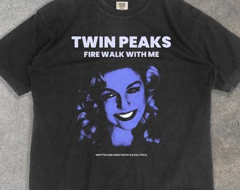 Vintage Washed Twin Peaks Shirt, Vintage Movie T-shirt