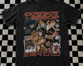 Cowboy Bebop-personages T-shirt | Anime collage-shirt