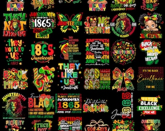 60+ Juneteenth Bundle Png, Juneteenth 1865 Design Bundle Png, Black Heritage Png, Free-ish Png, They Ain’t Like Us Png, Black Liberation Png