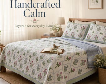 HANDBLOCK PRINTED QUILT