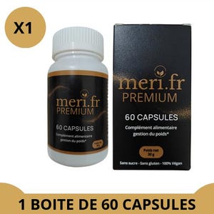 Naturliga vegetabiliska kapslar, premiumformula, 60 enheter. Meri.fr