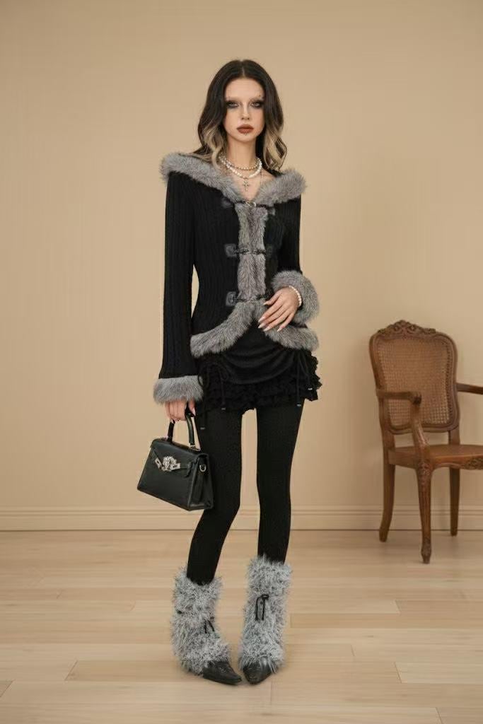 Y2k Faux Fur Jacket - Etsy