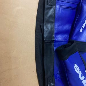 Suzuki GSXR Leather Motorbike Racing Leather jacket , CE Protectors image 12
