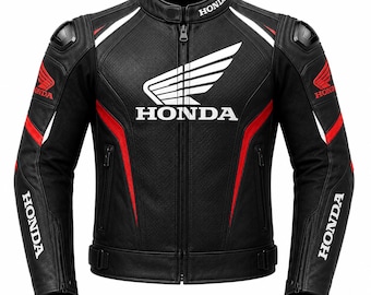 Honda HRC Racing Jacket, Red Black Lightweight Windbreaker, Sport