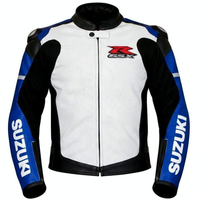 Suzuki Motorbike Suzuki Racing Leather Jacket - CE Armored image 1