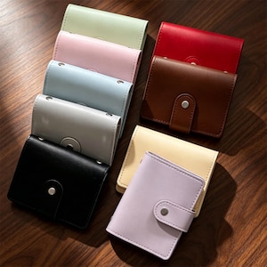 Soft PU Leather M5 Snap Button Ring Planner, Pocket-Sized  Refillable Notebook, Portable Mini Journal with Pen Loop, Aesthetic Gift for Her
