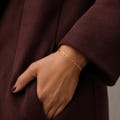 14K Gold Sparkle Chain Dainty Bracelet | Minimalist Everyday Disc Bracelet | Delicate Glitter Chains Jewelry product logo