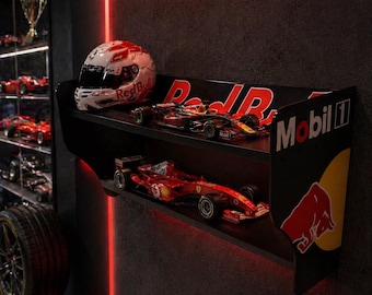Racing Spoiler Shelf Wall Decor, Formula Style Car Wing Shelf, Motorsport Wall Shelf, Car Lover Gift, Garage Decor, Gaming Room Shelf