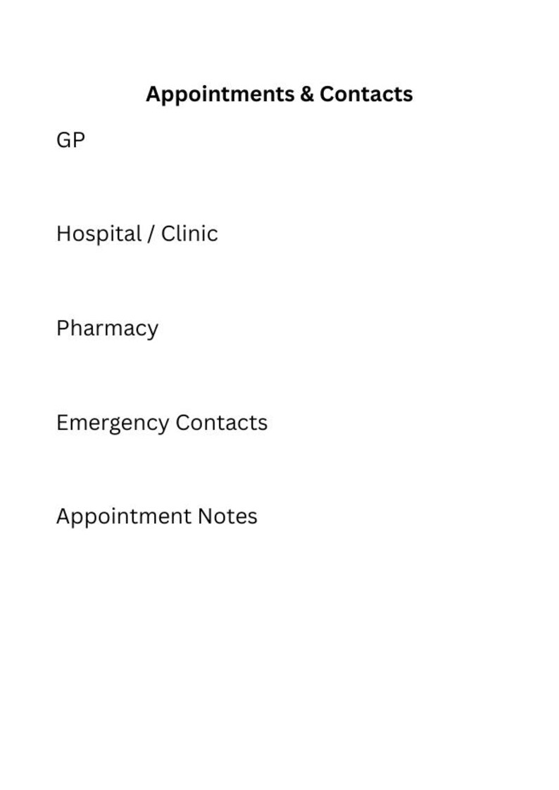 Caregiver Daily Log Printable | Care Notes & Medication Tracker | PDF ...