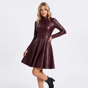 Faux Leather Dresses - Etsy