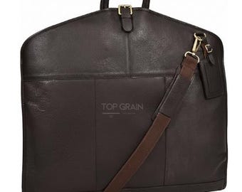 Echtleder Kleidersack: Herren Anzugträger, Business Travel