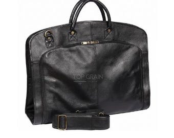 Echtleder Kleidersack - Herren-Kleidersack, Anzugträger, Geschäftsreise