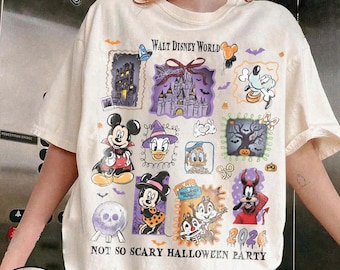 Retro Disneyworld Halloween Shirt, Mickey's Not So Scary Party Shirt, Disney Halloween Shirt, Walt Disneyworld Tee, Halloween Party Tee