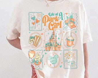 Maglietta Comfort Colors, Maglietta The Life Of A Park Girl, Maglietta Showgirl, Maglietta Park Girl, Maglietta Vacanza, Maglietta Disney World, Maglietta Principessa del Parco