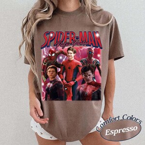 Retro Peter Parker Tom Holland Spider Hero Movie Vintage Bootleg 90s Shirt, A Brand New Day Tee, MCU Marvel Superhero Tee, Disneyworld Trip image 9