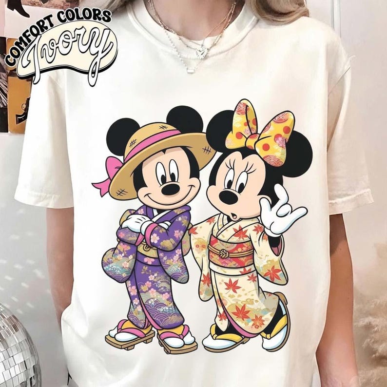 Camiseta de Mickey Mouse y Minnie Mouse de Tokyo Disney, Camiseta de viaje de chicas a Japón 2026, Camiseta de Disneyland Japón 1983, Viaje familiar a Disneyland WDW imagen 1