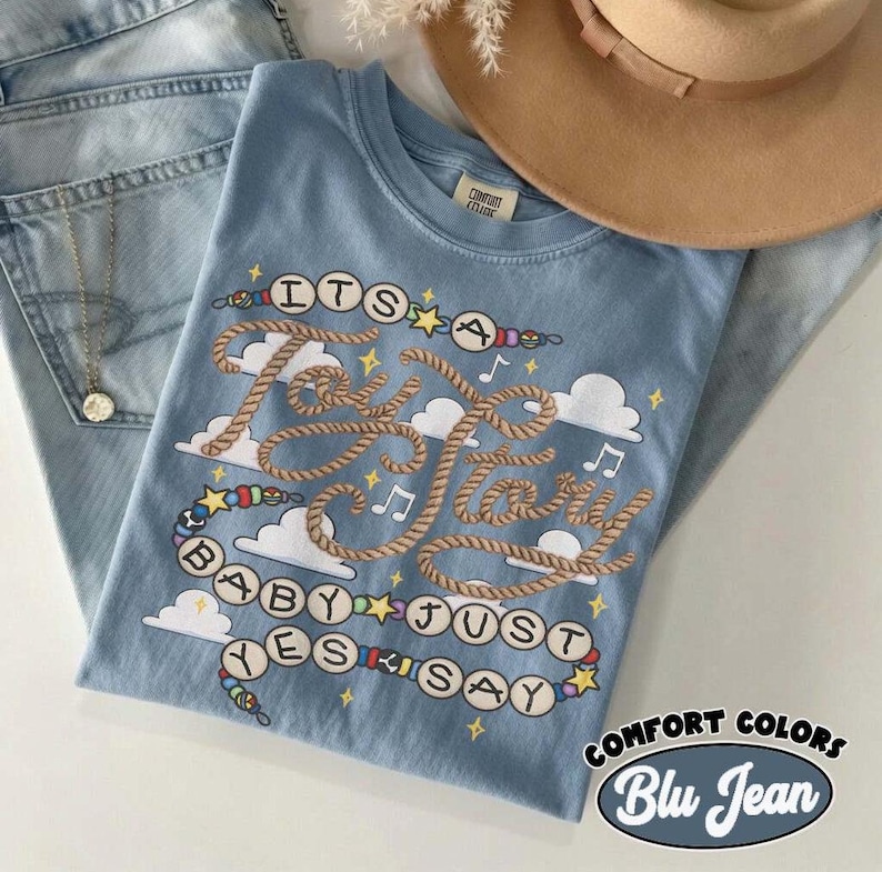 Retro It's A Toy Story Comfort Colors Shirt, Western Cowboy Style Graphic Tee, Toy Story 5 Shirt, Cute Western Shirt, Gift for Disney Lovers image 4