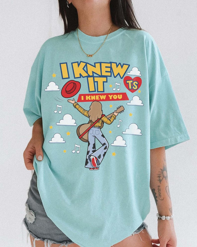 Retro Comfort Colors I Knew It I Knew You Shirt, TS 2026 T-shirt for Fan, Vintage Toy Story 5 Movie 2026, Toy Story Song Inspired Tshirt image 6