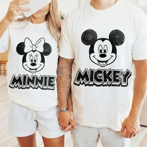 Vintage Mickey&Minne Mouse Comfort Colors Shirt, Mickey Pose Shirt, Vintage Disney Mickey Tee, Disney Trip Shirt, Disney Vacation 2026 Tee