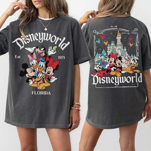 Retro Disneyworld Florida Comfort Color Shirt, Disneyworld Est 1971 Shirt, Mickey And Friends Shirt, Disney Vacation Tee, Walt Disney World image 1